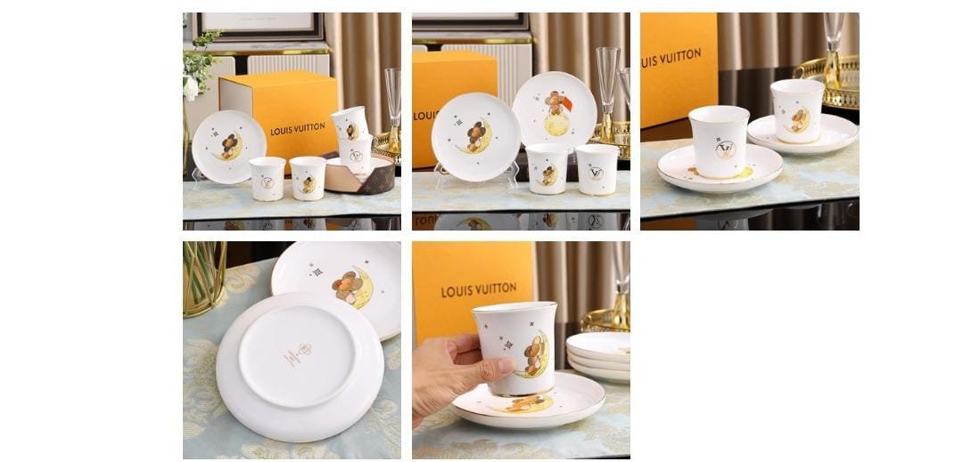 Louis Vuitton Unisex Bridal Plates - Image 2 of 2
